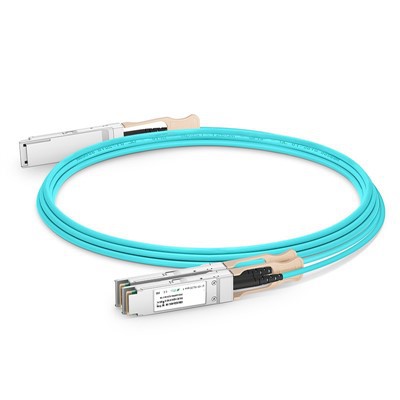 200G QSFP56 до 2x 100g QSFP28 Активен оптичен кабел (AOC), 1M -20 m